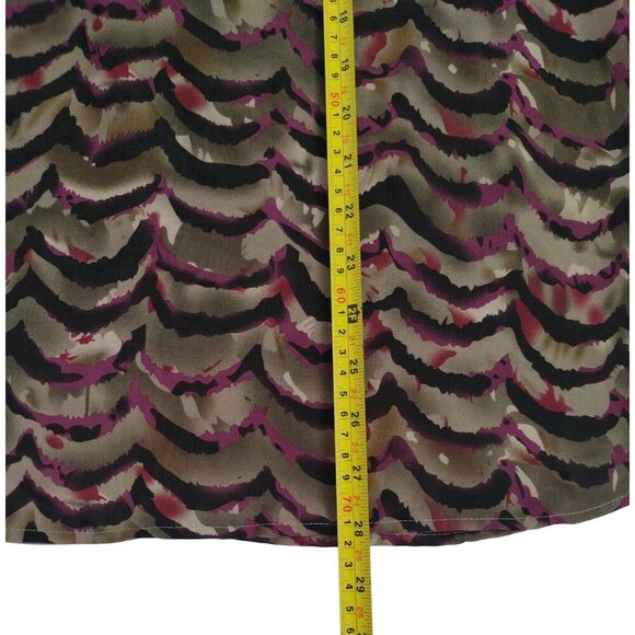 Daniel Rainn Womens Sheer Multicolor Printed Tunic Blouse With 3/4 Sleeves (M) - Picture 9 of 9